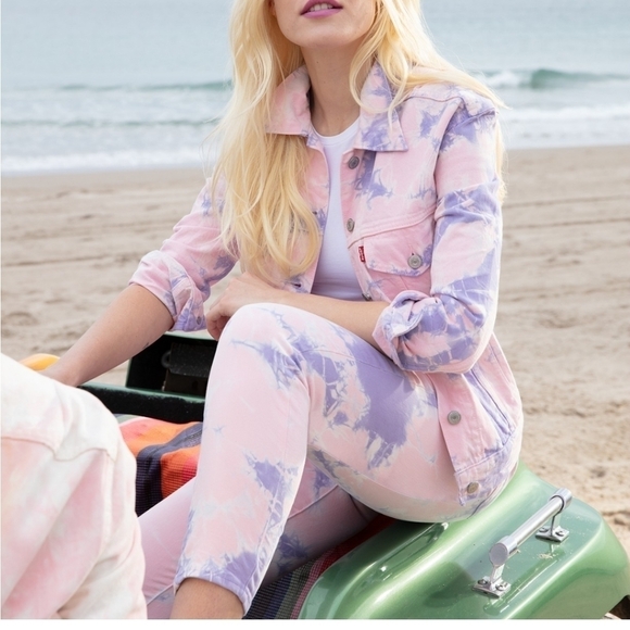 Levi's Denim - Levi's 721 High Rise Tye Dye Skinny Jeans Size 25